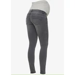 Kép 1/4 - Kismama farmernadrág Mamalicious slimfit szürke