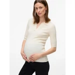 Kép 1/6 - Kismama és szoptatós felső, póló galléros VeroModa