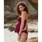 Kép 1/3 - Kismama fürdőruha, tankini lila CacheCoeur Bloom m lila