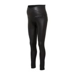 Kép 1/4 - Bőrhatású Kismama Leggings Love2Wait m fekete