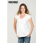 Kép 3/3 - Kismama és szoptatós felső fehér Love2Wait