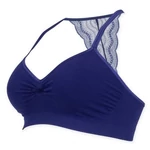 Kép 1/4 - Kismama melltartó csipke hátrésszel kék S CacheCoeur Serenity s kék