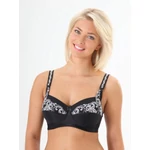 Kép 1/3 - Nőies, csipke díszítésű szoptatós melltartó EmmaJane EJ429 75dd fekete