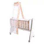 Kép 3/3 - Lorelli First Dreams ringatható bölcső 105x55 - White / Fehér