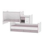 Kép 3/4 - Lorelli MiniMax kombi ágy 72x190 - White / Fehér