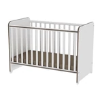 Kép 1/4 - Lorelli Sweet Dream kiságy 60x120 - White & Coffee / Fehér & Kávé