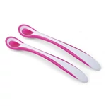 Kép 1/3 - Nuvita 2Darabos kanál szett - pink - 8485 (hőérzékelős)