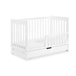 Kép 1/3 - Klups Iwo kiságy + ágyneműtartó 60x120 - fehér
