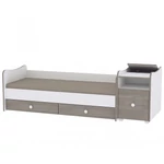 Kép 4/5 - Lorelli Trend PLUS kombi ágy 70x165 - White & Light Oak / Fehér & Világos Tölgy