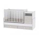 Kép 1/5 - Lorelli Trend PLUS kombi ágy 70x165 - White & Light Oak / Fehér & Világos Tölgy