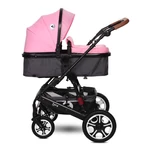 Kép 2/10 - Lorelli Lora SET babakocsi mózessé alakítható sport résszel - Candy Pink