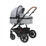 Kép 2/10 - Lorelli Lora SET babakocsi mózessé alakítható sport résszel - Cool Grey Elephant