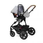 Kép 6/10 - Lorelli Lora SET babakocsi mózessé alakítható sport résszel - Cool Grey Elephant