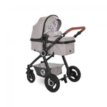 Kép 2/10 - Lorelli Alexa SET babakocsi mózessé alakítható sport résszel - Opaline Grey Elephants