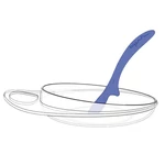 Kép 3/5 - Nuvita EasyEating tányér 2db - blue - 8451