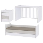 Kép 2/3 - Lorelli Maxi Plus kombi ágy 70x160 - White & Artwood