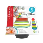 Kép 4/6 - Infantino Stack&#039;N Nest poharas játék 8db-os