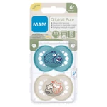 Kép 3/5 - MAM PURE Original szilikon DUPLA cumi 6+ hónap