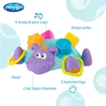 Kép 3/3 - Playgro készségfejlesztő formabedobó - Floating hippo