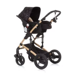 Kép 8/9 - Chipolino Camea babakocsi mózessé alakítható sport résszel - Ebony