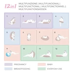 Kép 6/10 - Nuvita Dreamwizard terhességi és szoptatós párna -Blue Rhombus - 7200