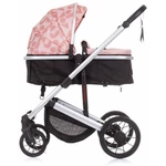 Kép 2/8 - Chipolino Enigma babakocsi mózessé alakítható sport résszel - Rose water