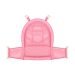 Kép 1/3 - Lorelli Froggy hálós babaülőke kádba - pink