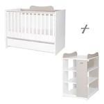 Kép 2/6 - Lorelli Multi kombi ágy - White / Amber
