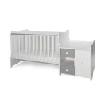 Kép 4/7 - Lorelli MiniMax kombi ágy 72x190 - White & Stone Grey