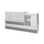 Kép 1/7 - Lorelli MiniMax kombi ágy 72x190 - White & Stone Grey