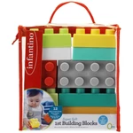 Kép 2/4 - Infantino Super Soft 1st Building Blocks készségfejlesztő építő