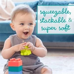 Kép 3/4 - Infantino Super Soft 1st Building Blocks készségfejlesztő építő