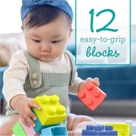 Kép 4/4 - Infantino Super Soft 1st Building Blocks készségfejlesztő építő