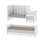 Kép 2/3 - Lorelli Maxi Plus kombi ágy 70x160 - White String