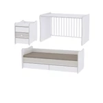 Kép 3/3 - Lorelli Maxi Plus kombi ágy 70x160 - White String