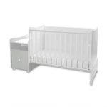 Kép 3/8 - Lorelli Trend PLUS kombi ágy 70x165 - White Milky Green