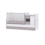 Kép 1/4 - Lorelli MiniMax kombi ágy 72x190 - White / String