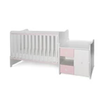 Kép 5/7 - Lorelli MiniMax kombi ágy 72x190 - White / Orchid Pink