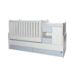 Kép 1/5 - Lorelli MiniMax kombi ágy 72x190 - White / Baby Blue
