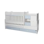 Kép 3/5 - Lorelli MiniMax kombi ágy 72x190 - White / Baby Blue