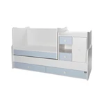 Kép 4/5 - Lorelli MiniMax kombi ágy 72x190 - White / Baby Blue