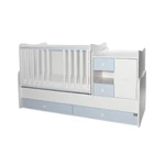 Kép 5/5 - Lorelli MiniMax kombi ágy 72x190 - White / Baby Blue