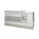 Kép 2/10 - Lorelli MiniMax kombi ágy 72x190 - White / Milky Green