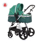 Kép 1/5 - Chipolino Havana babakocsi mózessé alakítható sport résszel - Aloe