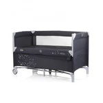 Kép 1/3 - Chipolino Relax multifunkciós utazóágy - Ebony Linen