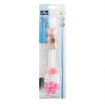 Kép 2/2 - Baby Care cumi és cumisüvegmosó kefe - Bear Blush Pink