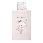 Kép 1/3 - Lorelli 3 részes ágynemű garnitúra - Pink Ballerina Bear