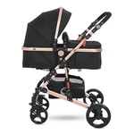 Kép 2/6 - Lorelli Alba multifunkciós babakocsi - Classic Black