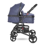 Kép 2/8 - Lorelli Alba multifunkciós babakocsi - Classic Set Jeans Blue