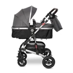 Kép 3/10 - Lorelli Alba multifunkciós babakocsi - Premium Steel Grey